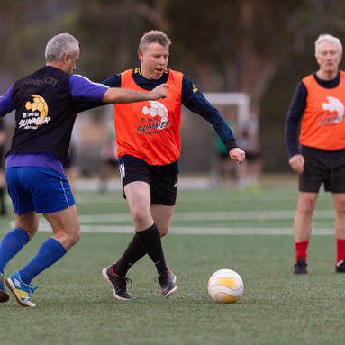 chritie park walking football